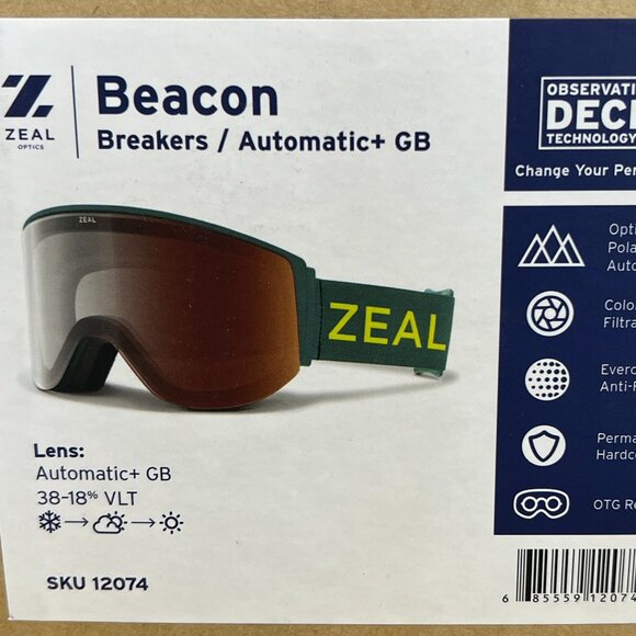 Zeal Optics Beacon Breakers 12074 Polarized Automatic + photocromatic